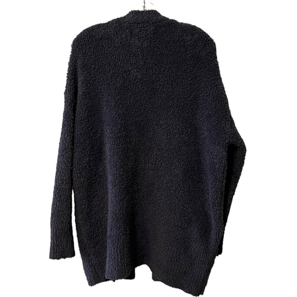 Barefoot Dreams Cozy Chic Longline Open Front Cardigan Sweater Pockets S/M - Picture 7 of 15